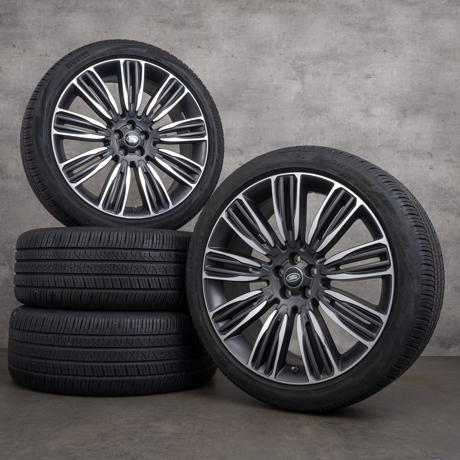 Mâm lazang Land Range Rover Velar 22 inch lắp lốp 265/40R22